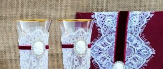 Как украсить свадебные бокалы жениха и невесты своими руками – оригинальный декор фужеров в стиле молодых