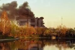 Стало известно о мощном пожаре на юго-западе Москвы